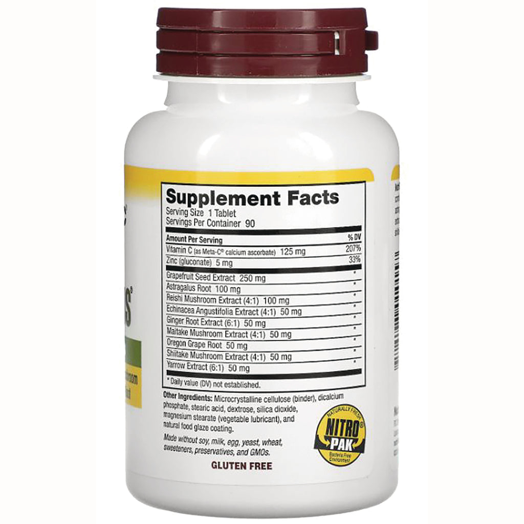 NUB001 | back label showing Supplement Facts panel, ingredient list, GLUTEN FREE statement and NITRO PAK logo on white bottle - Thumbnail