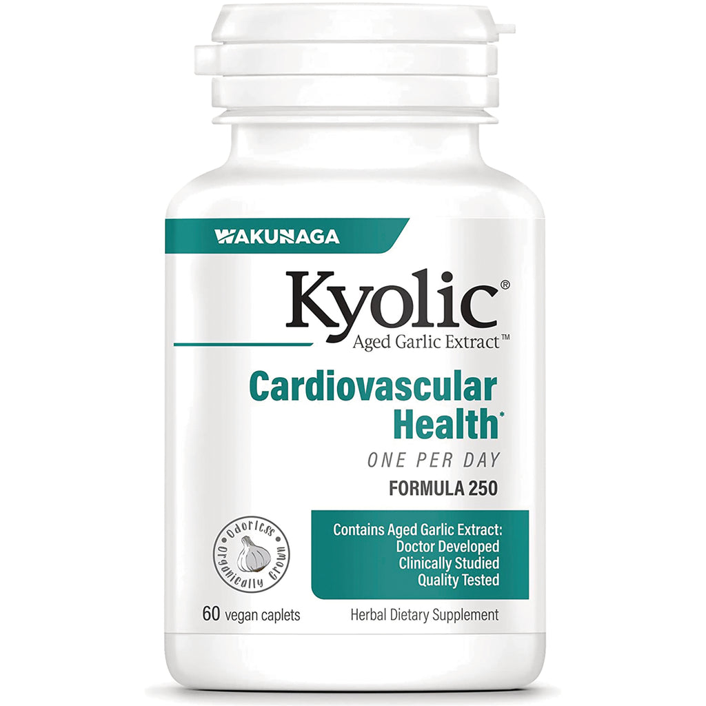 KY077 | Kyolic Aged Garlic Extract Cardiovascular Health one-per-day bottle, 60 vegan caplets - Thumbnail