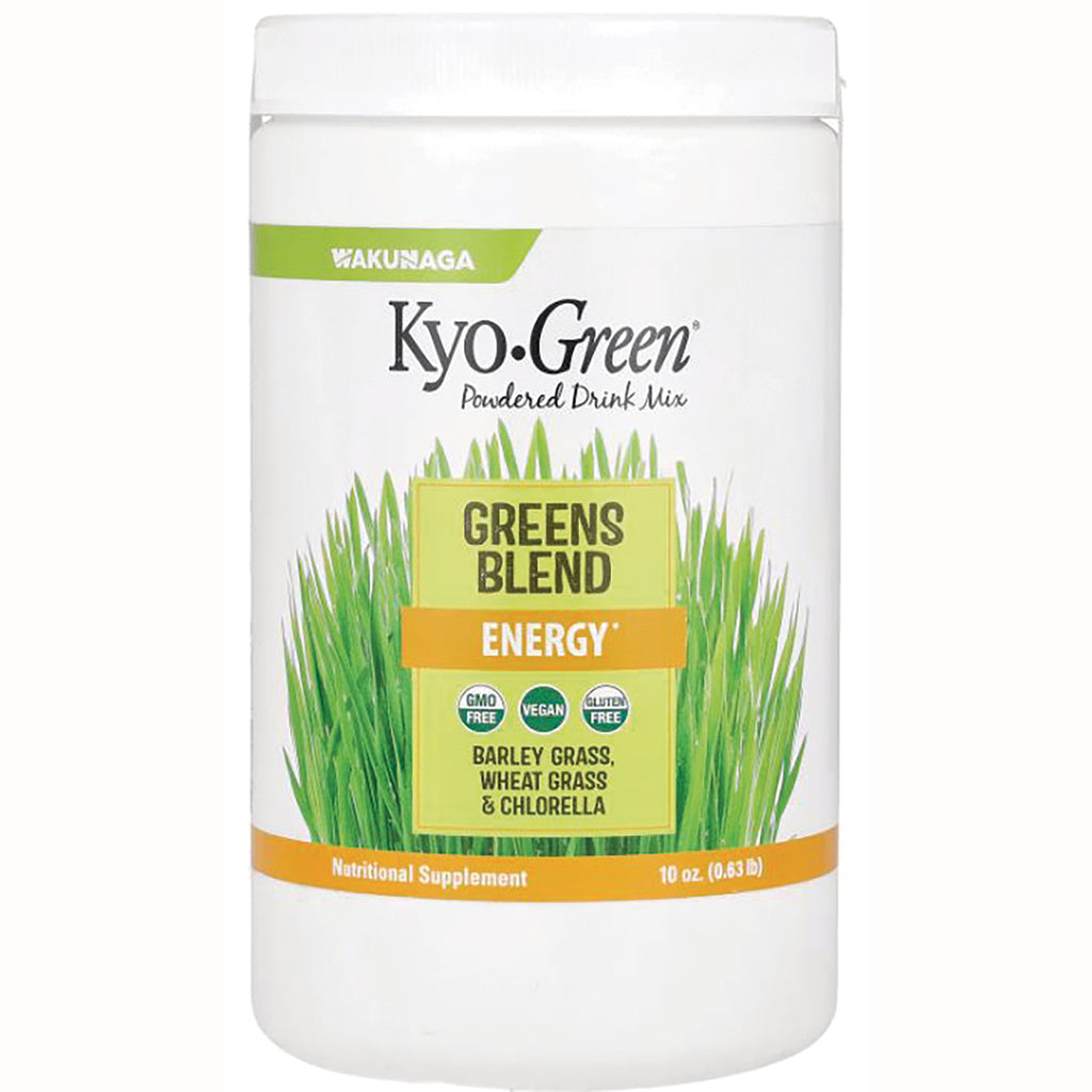 KY074 | Kyo.Green Greens Blend Energy powdered drink mix container with barley grass, wheat grass and chlorella label - Thumbnail