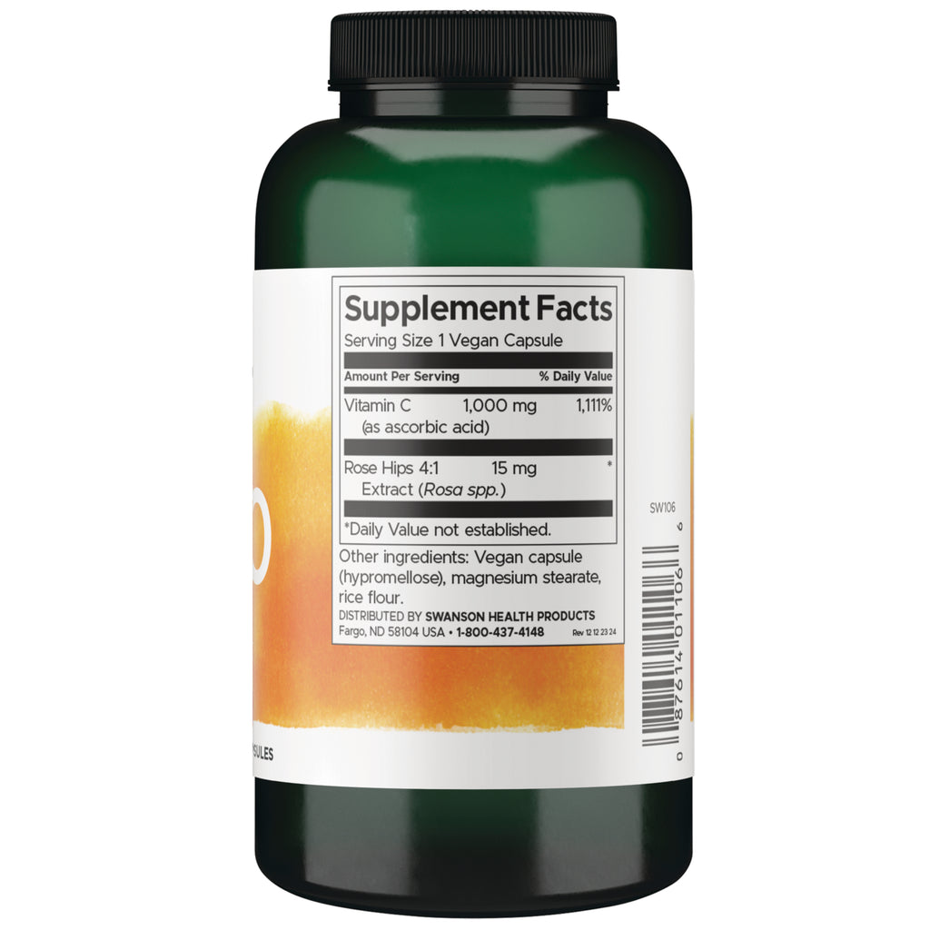 SW106 | Back label with supplement facts and serving information - Thumbnail