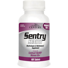 CNT282 | Sentry Senior multivitamin and multimineral supplement bottle labeled Women 50+ 100 Tablets