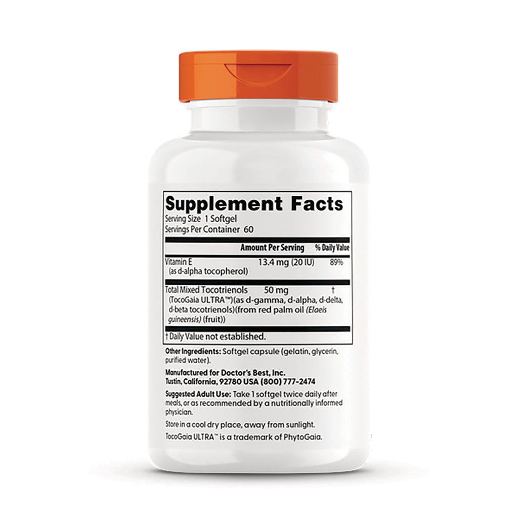 DB199 | Back of white supplement bottle showing Supplement Facts panel with ingredients and directions - Thumbnail
