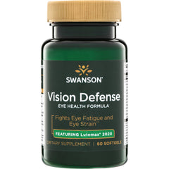 SWU1032 | Swanson Vision Defense eye health formula, fights eye fatigue and eye strain, featuring Lutemax 2020, 60 softgels