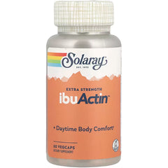 SLR298 | Solaray Extra Strength ibuActin Daytime Body Comfort, 60 VegCaps bottle front