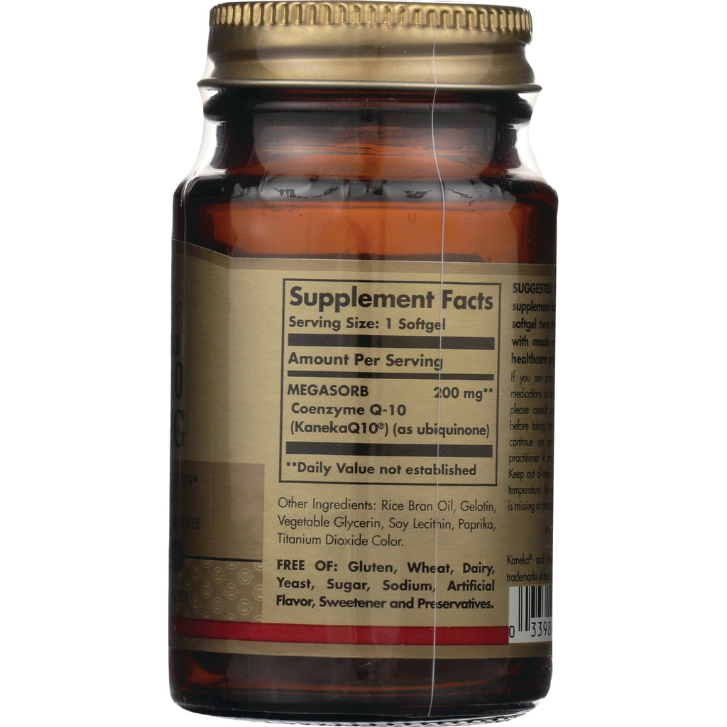 SLG270 | Back of amber supplement bottle showing Supplement Facts panel and ingredients list - Thumbnail
