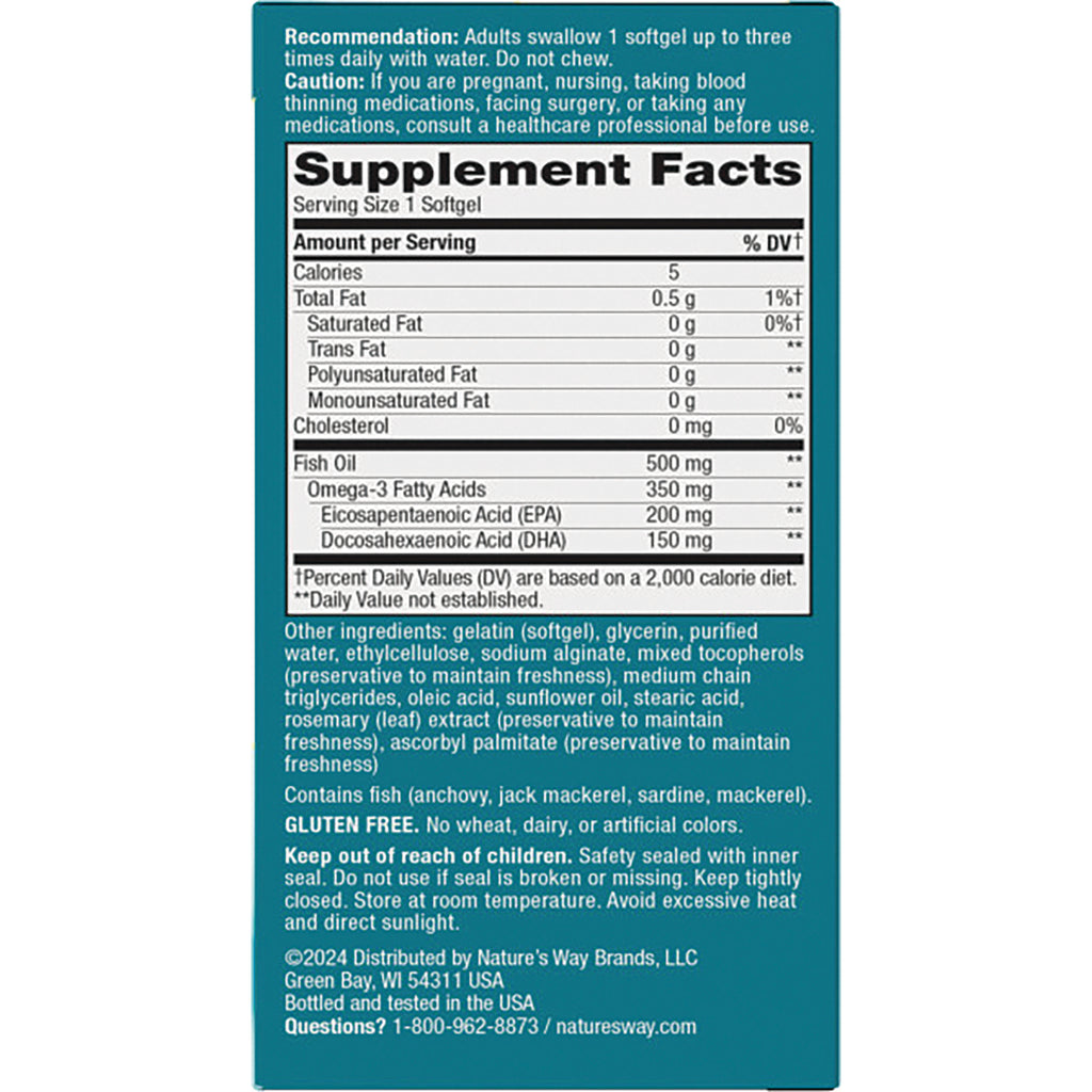 NW815 | back label showing Supplement Facts panel, ingredient list, dosage and safety instructions - Thumbnail