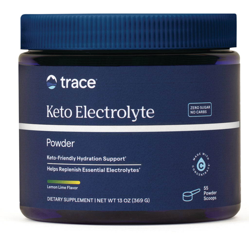 TM100 | Trace Keto Electrolyte Powder, Lemon Lime flavor, zero sugar, 55 scoops, 13 oz - Thumbnail