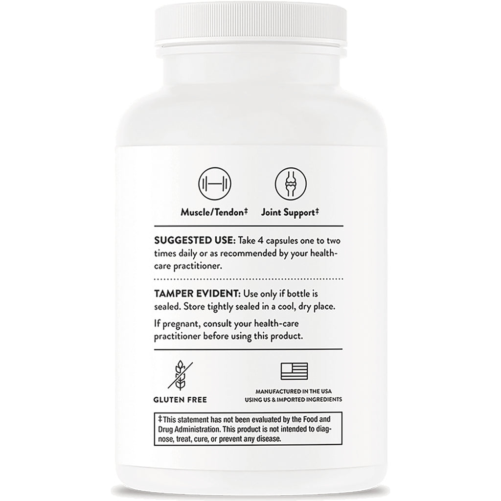 TRN021 | Back of supplement bottle showing Suggested Use, Tamper Evident notice, Gluten Free icon, Manufactured in the USA - Thumbnail