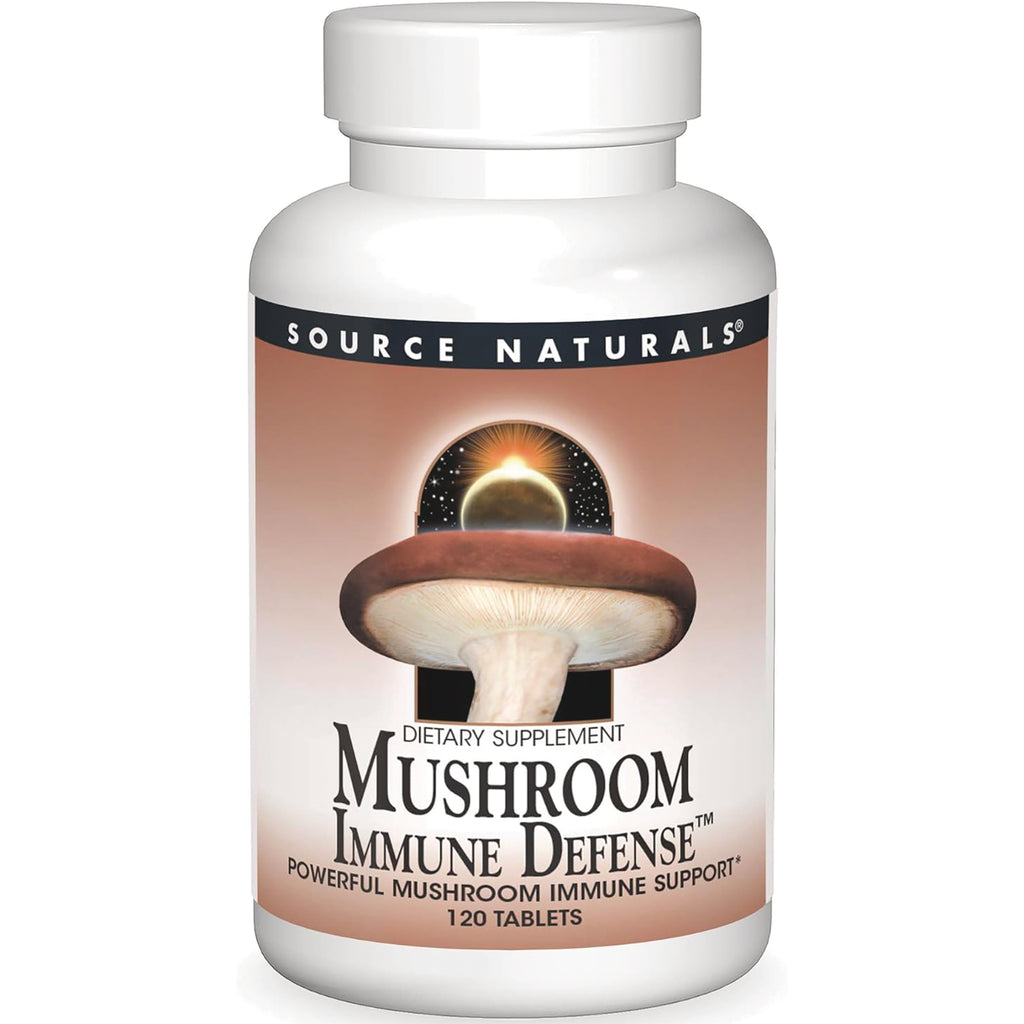 SN512 | Source Naturals Mushroom Immune Defense dietary supplement, 120 tablets - Thumbnail