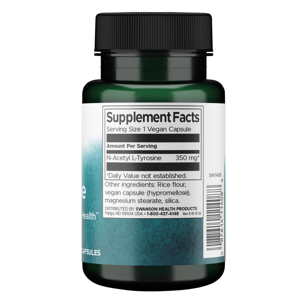 SW1408 | Back label with supplement facts and serving information - Thumbnail