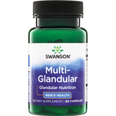 SW1313 | Swanson Multi-Glandular supplement bottle, Glandular Nutrition, Men's Health, 60 capsules