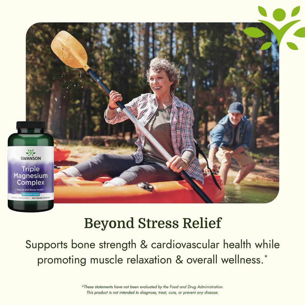 SW1079 | Swanson magnesium support infographic featuring three supplement bottles and branding text - Thumbnail