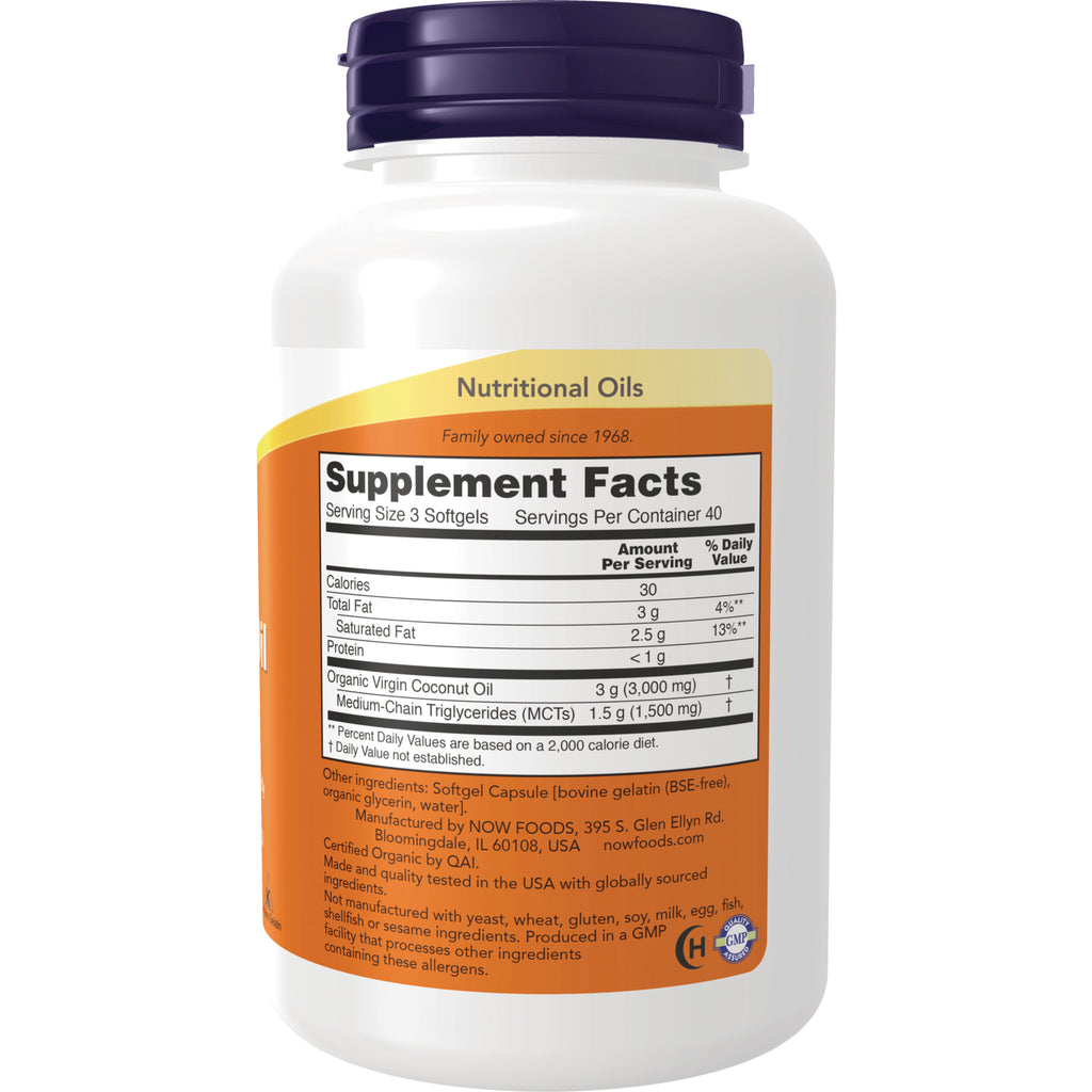NWF119 | Back of white supplement bottle showing Supplement Facts panel and ingredient text - Thumbnail