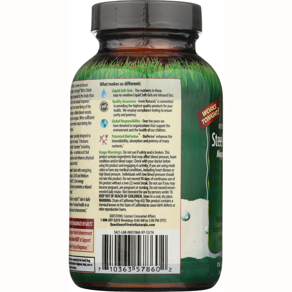 IR077 | Back label product infographic on supplement bottle showing What makes us different header, usage warnings, and barcode - Thumbnail