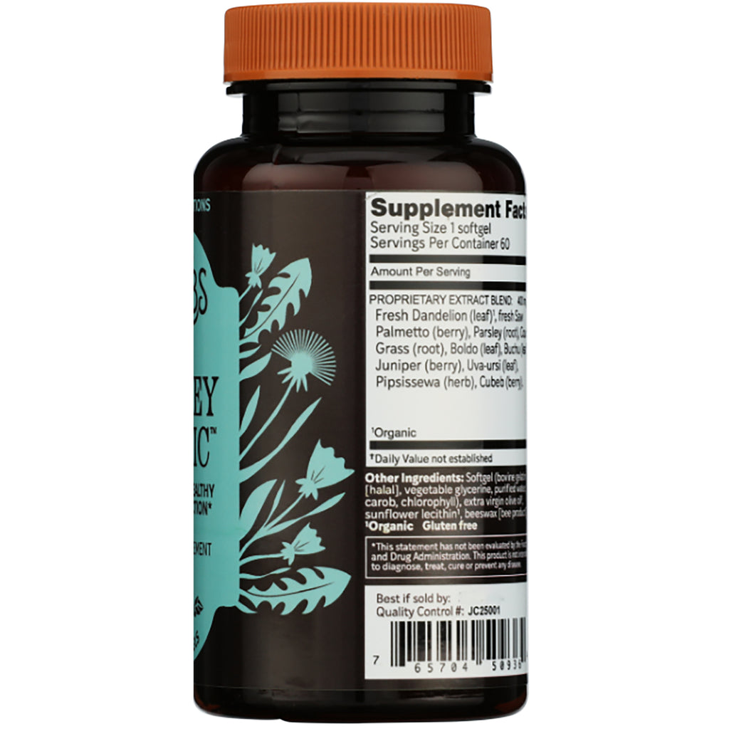 HE113 | back label showing Supplement Facts, proprietary extract blend ingredients and other ingredients, serving size 1 softgel - Thumbnail