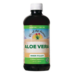 LIL036 | Lily of the Desert aloe vera inner fillet bottle 16 fl oz with white cap and front label
