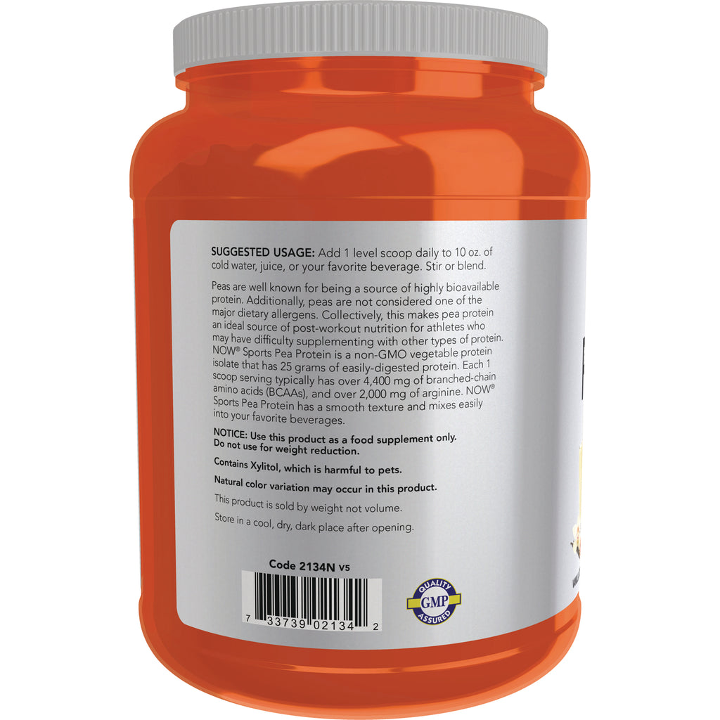 NWF1184 | Back label of orange supplement jar showing suggested usage, warning text, barcode and GMP seal - Thumbnail