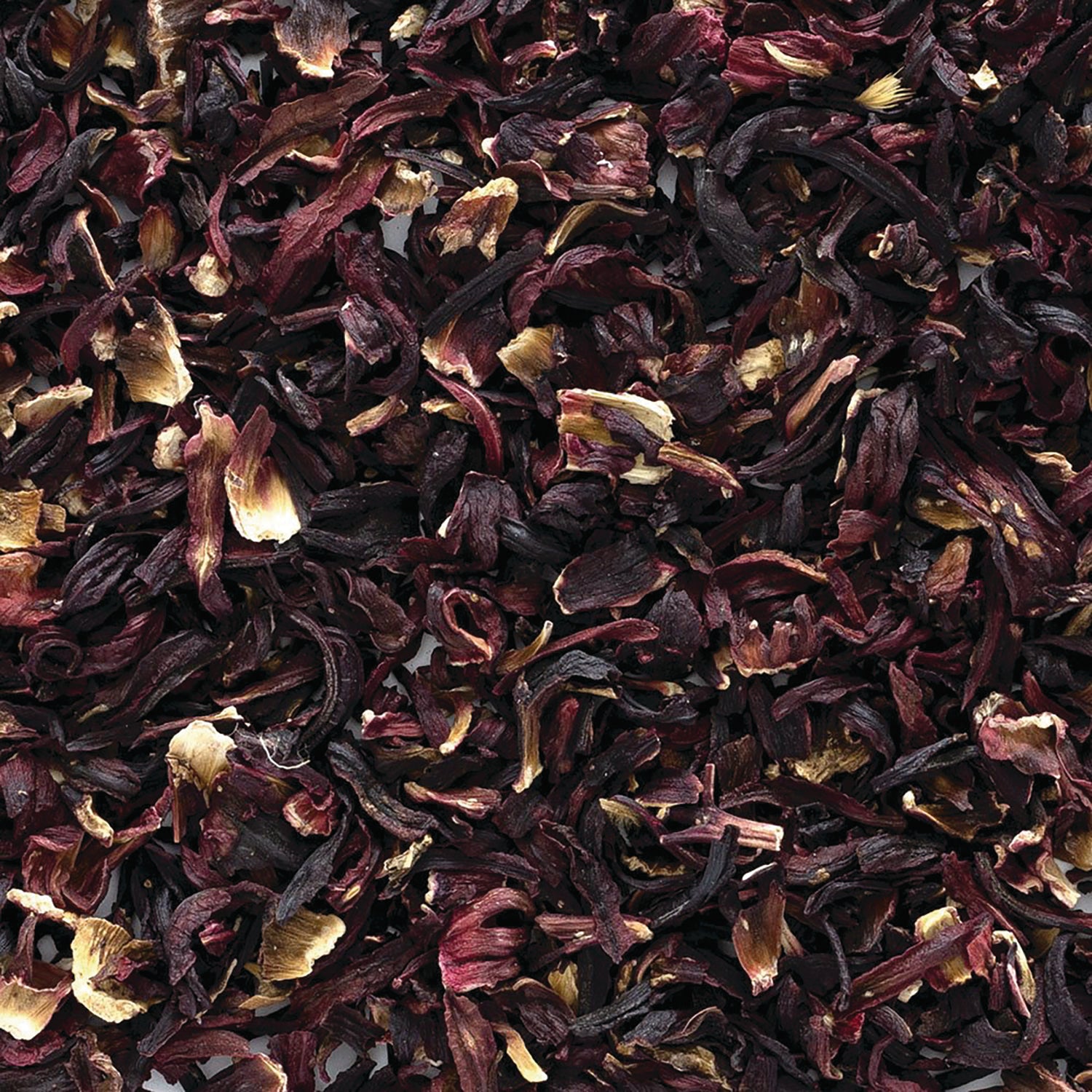 FNP226 | dried hibiscus petals loose, dark red and maroon with pale yellow petal edges