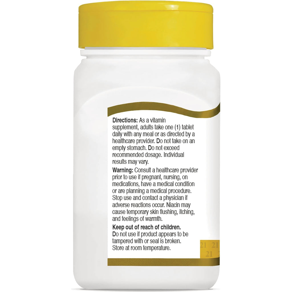 CNT108 | back label showing directions, warning, keep out of reach of children and storage instructions on white supplement bottle - Thumbnail