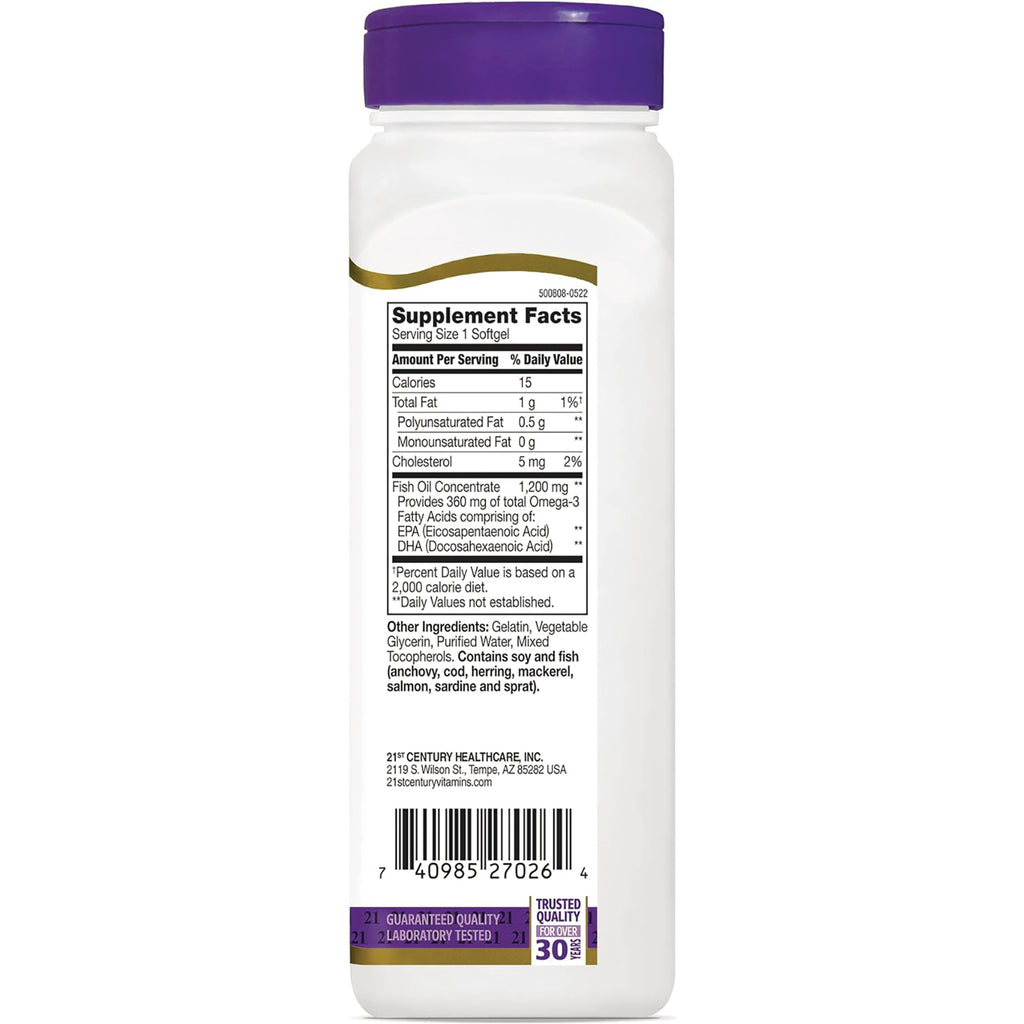 CNT117 | back of white supplement bottle with Supplement Facts panel, ingredients and barcode - Thumbnail