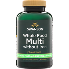 SWU152 | Swanson Whole Food Multi without Iron, dietary supplement, 90 tablets