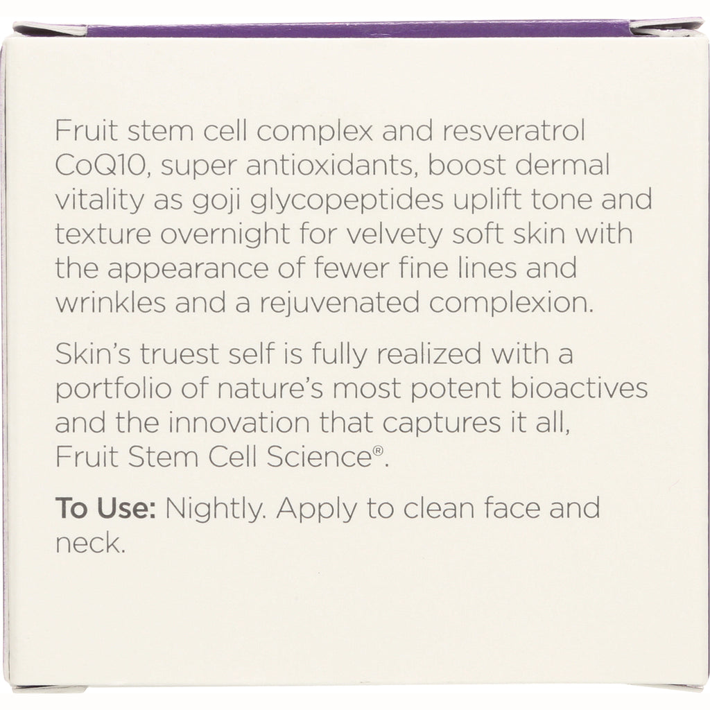 ADN009 | Back label with benefits text and To Use: Nightly. Apply to clean face and neck - Thumbnail