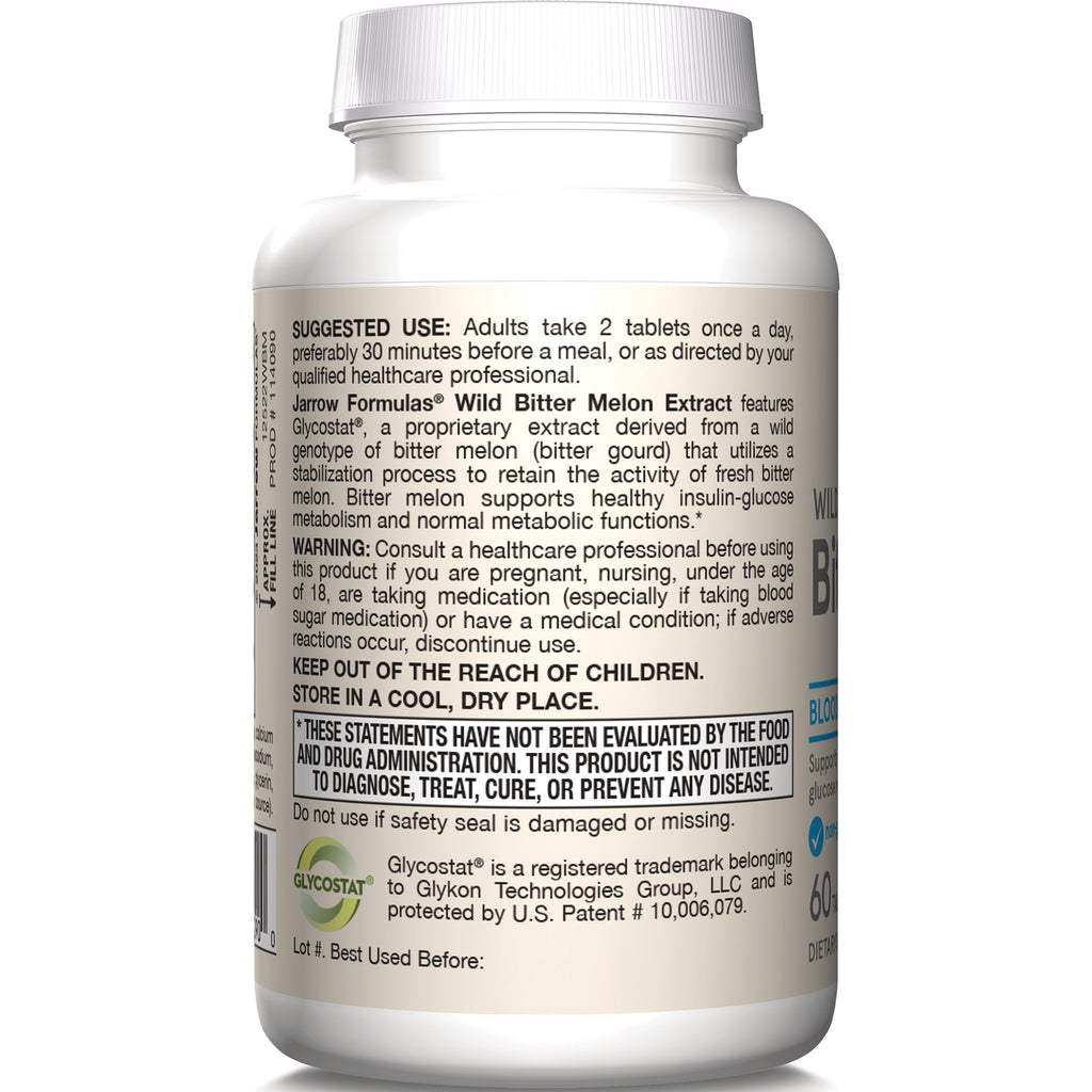 JR286 | Back label of white supplement bottle showing suggested use, warnings, and storage instructions - Thumbnail