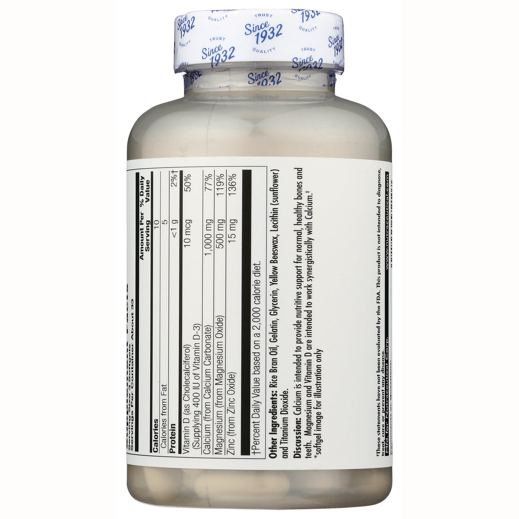 KL518 | back of supplement bottle showing nutrition facts panel and ingredient listing - Thumbnail