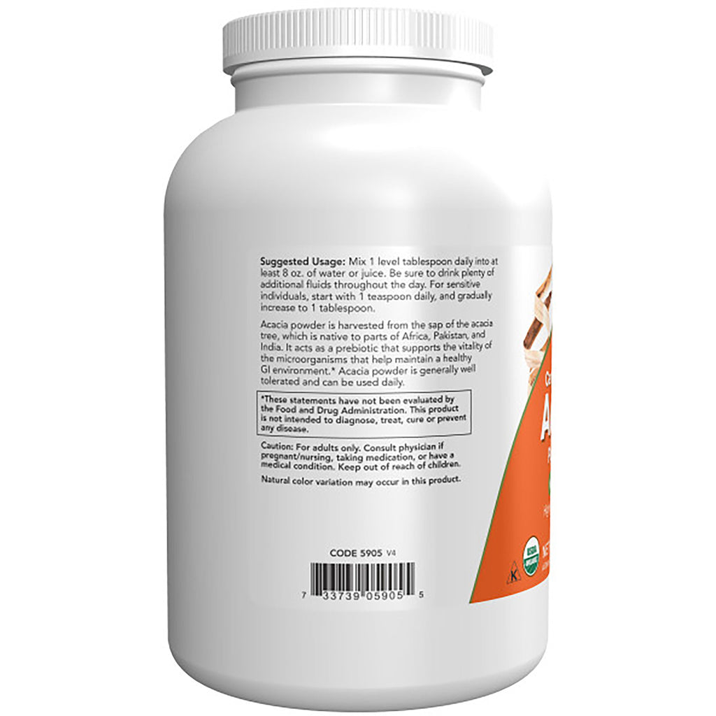 NWF223 | back of white supplement jar showing usage instructions, warnings and barcode - Thumbnail