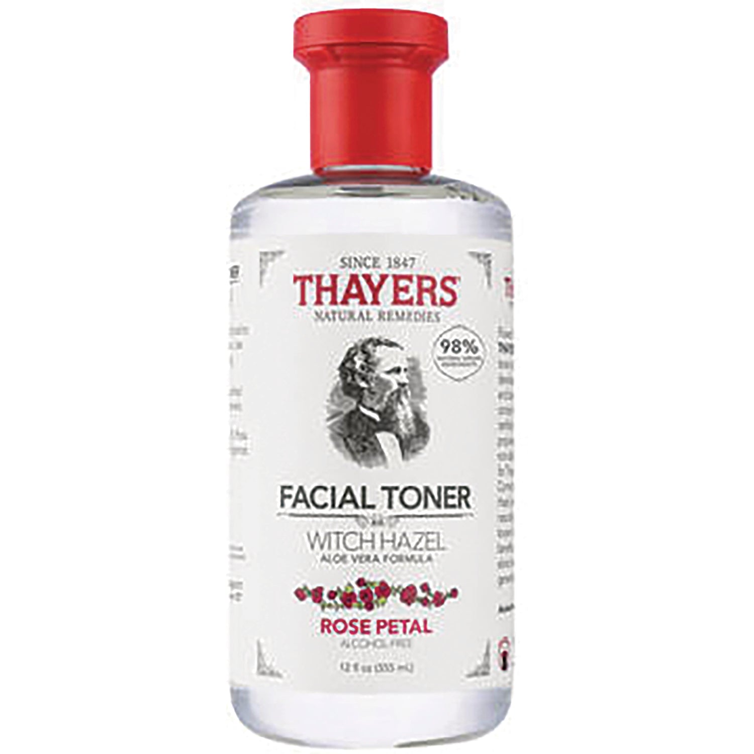 THA017 | Thayers Witch Hazel Facial Toner, Rose Petal, alcohol-free, 12 fl oz