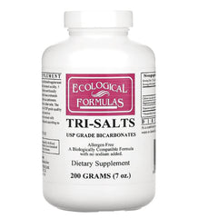 CRR013 | Ecological Formulas TRI-SALTS white supplement bottle labeled USP GRADE BICARBONATES 200 GRAMS (7 oz.)