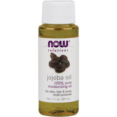 NWF614 | NOW Solutions jojoba oil 1 fl oz bottle, 100% pure moisturizing oil for skin hair and body