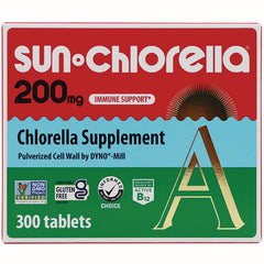 SU008 | Sun Chlorella Supplement 200 mg, 300 tablets box front