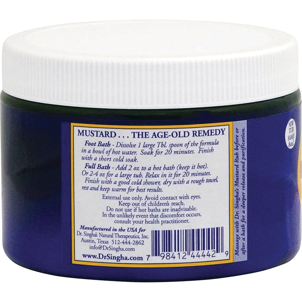 SNG003 | Back label of jar with directions and barcode; headline 'MUSTARD... THE AGE-OLD REMEDY' - Thumbnail