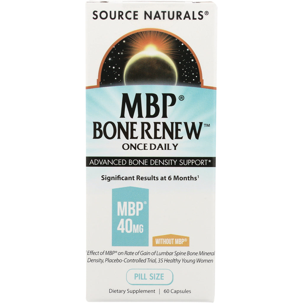 SN548 | Source Naturals MBP Bone Renew Once Daily, advanced bone density support, 60 capsules - Thumbnail