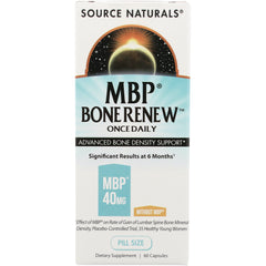 SN548 | Source Naturals MBP Bone Renew Once Daily, advanced bone density support, 60 capsules