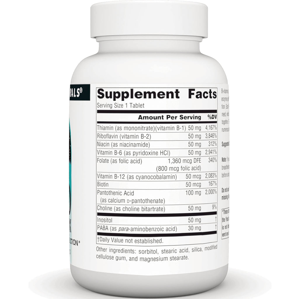 SN527 | Back label with Supplement Facts panel, serving size 1 tablet - Thumbnail