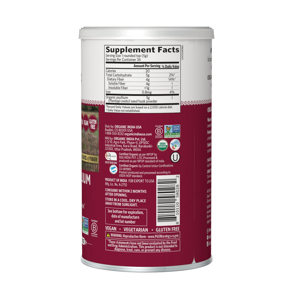 RGN111 | back of maroon supplement container showing Supplement Facts panel, barcode, certifications and storage instructions - Thumbnail