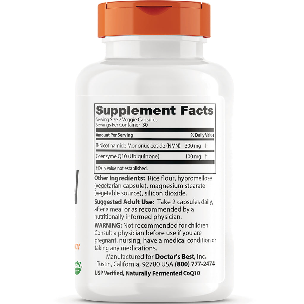 DB286 | Back of white supplement bottle showing Supplement Facts panel, other ingredients, suggested use and warning - Thumbnail