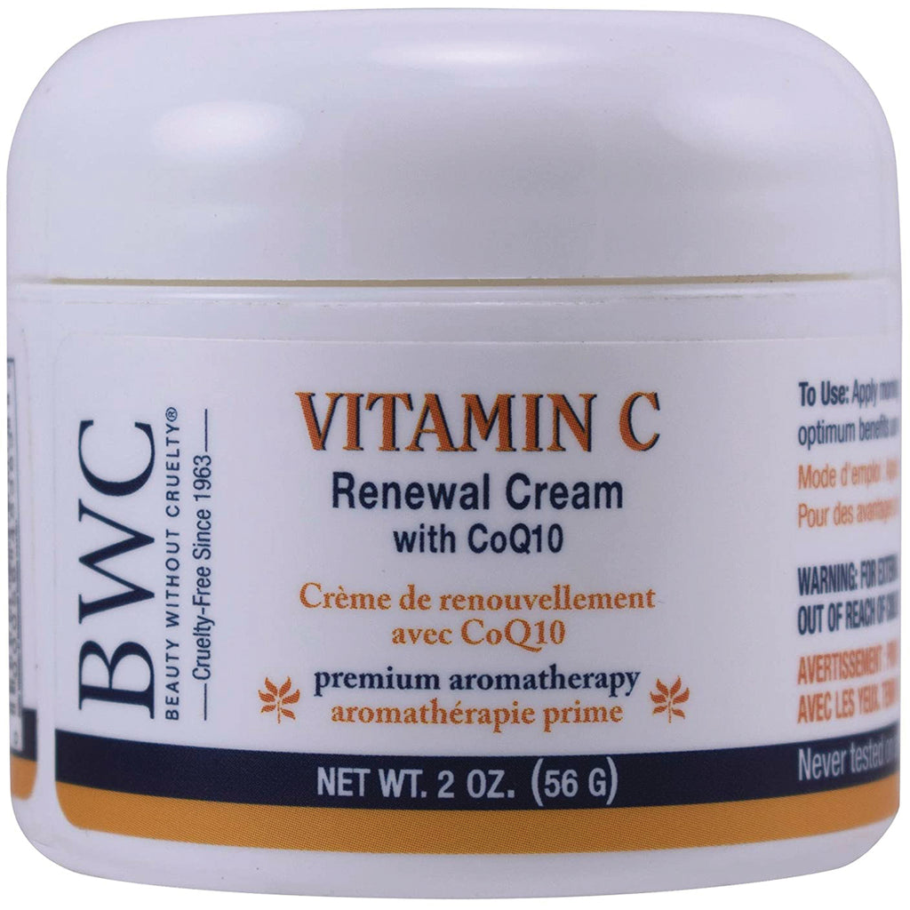BWC094 | Vitamin C Renewal Cream with CoQ10 jar, 2 oz white container showing front label - Thumbnail