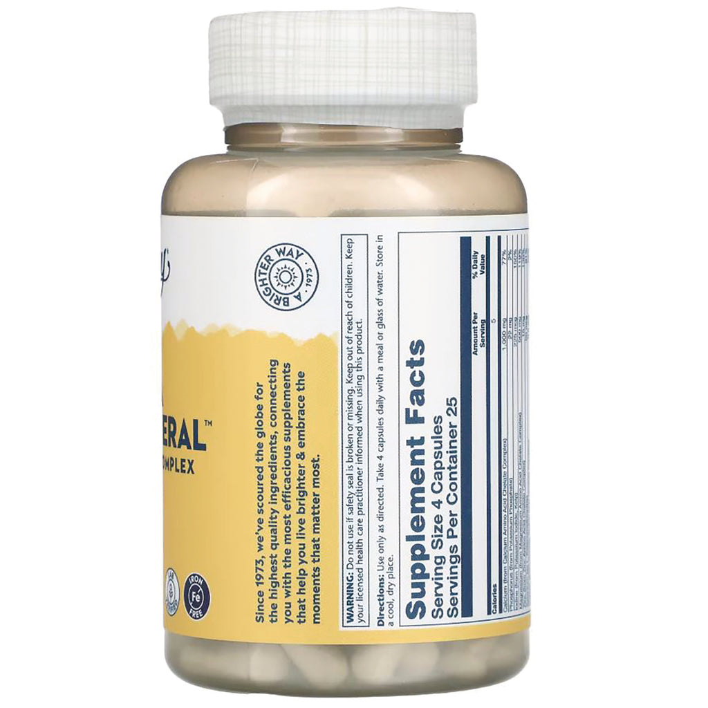 SLR377 | Back label of supplement bottle showing Supplement Facts panel with serving size and ingredient text - Thumbnail