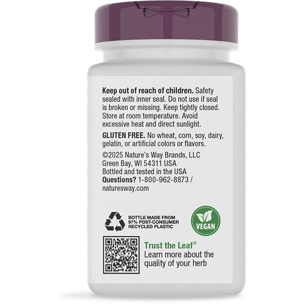 NW785 | Back label of brown supplement bottle showing Supports Blood Sugar Metabolism text, warnings and barcode - Thumbnail
