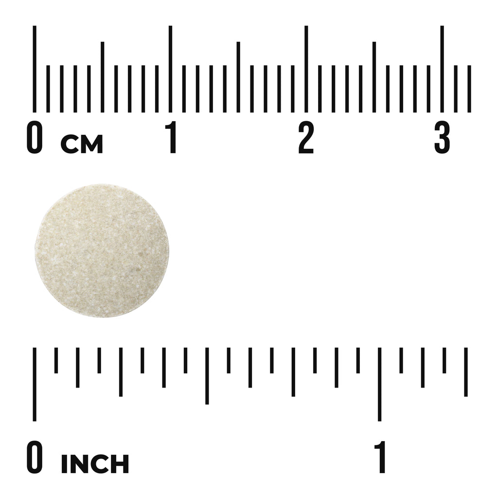 SW1745 | SW1745 | Round beige tablet with cm and inch rulers for size reference - Thumbnail