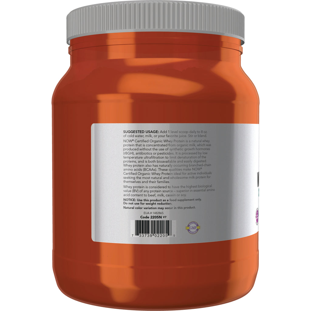 NWF969 | Back of orange supplement jar showing label with suggested usage text and barcode - Thumbnail