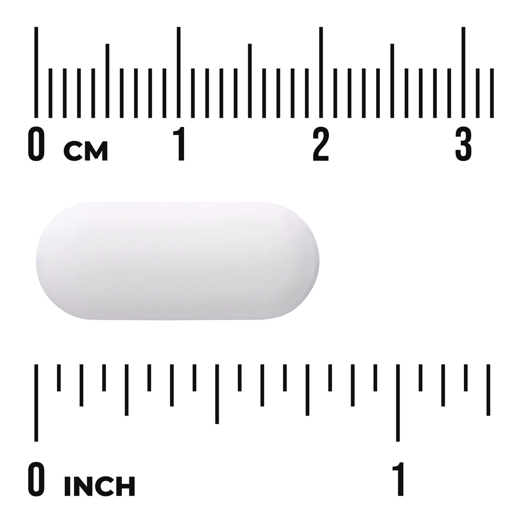 SWU1082 | White oblong tablet shown with centimeter and inch rulers for size reference - Thumbnail