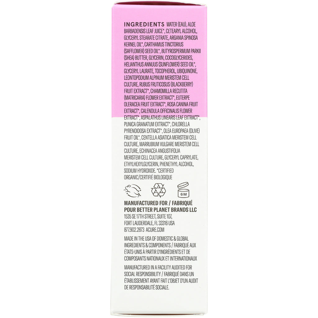 ACR006 | Back panel with ingredients list, recycling icons, and manufacturer information - Thumbnail