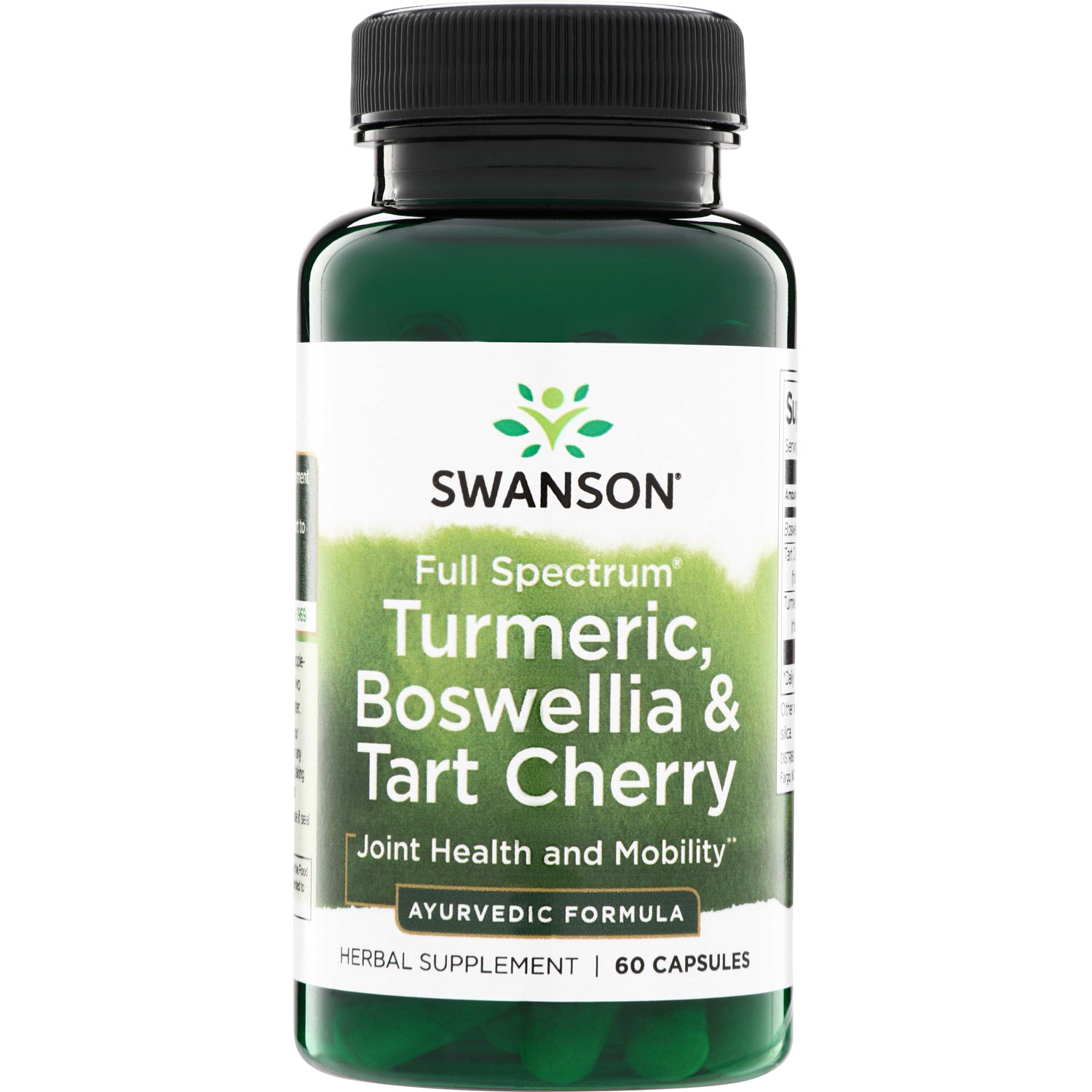 SW1592 | Swanson Full Spectrum Turmeric, Boswellia & Tart Cherry supplement, 60 capsules