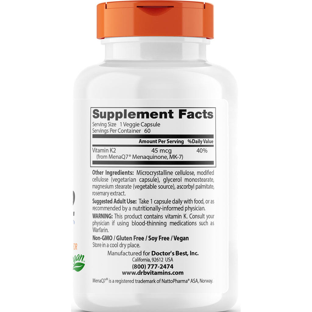 DB164 | Back label showing Supplement Facts panel, ingredients, suggested use and manufacturer contact - Thumbnail
