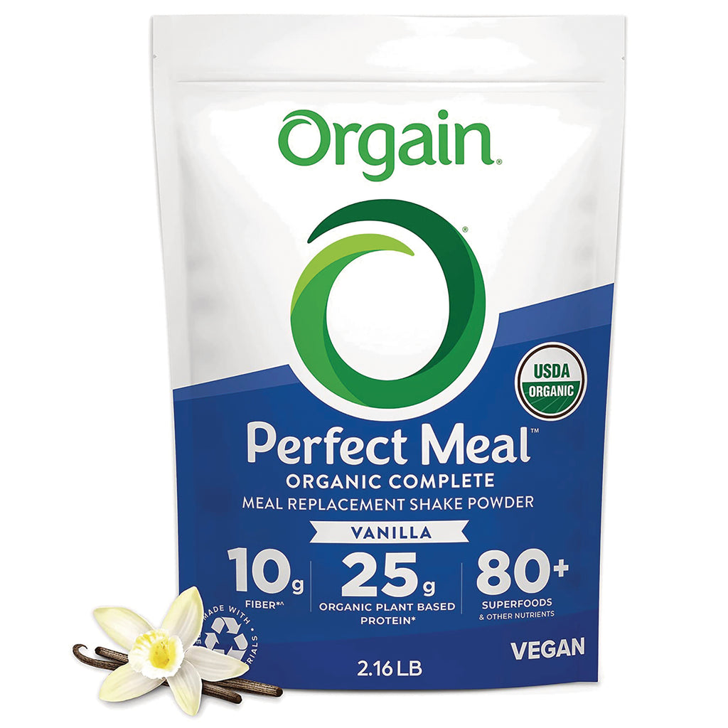OGN009 | Orgain Perfect Meal organic complete vanilla meal replacement pouch 2.16 lb front - Thumbnail