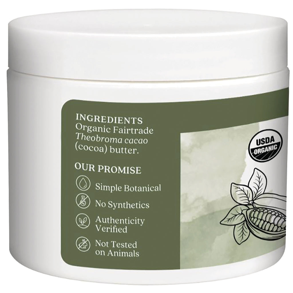 ARC186 | Back label showing ingredients text 'Organic Fairtrade Theobroma cacao (cocoa) butter' and Our Promise icons with USDA Organic seal - Thumbnail
